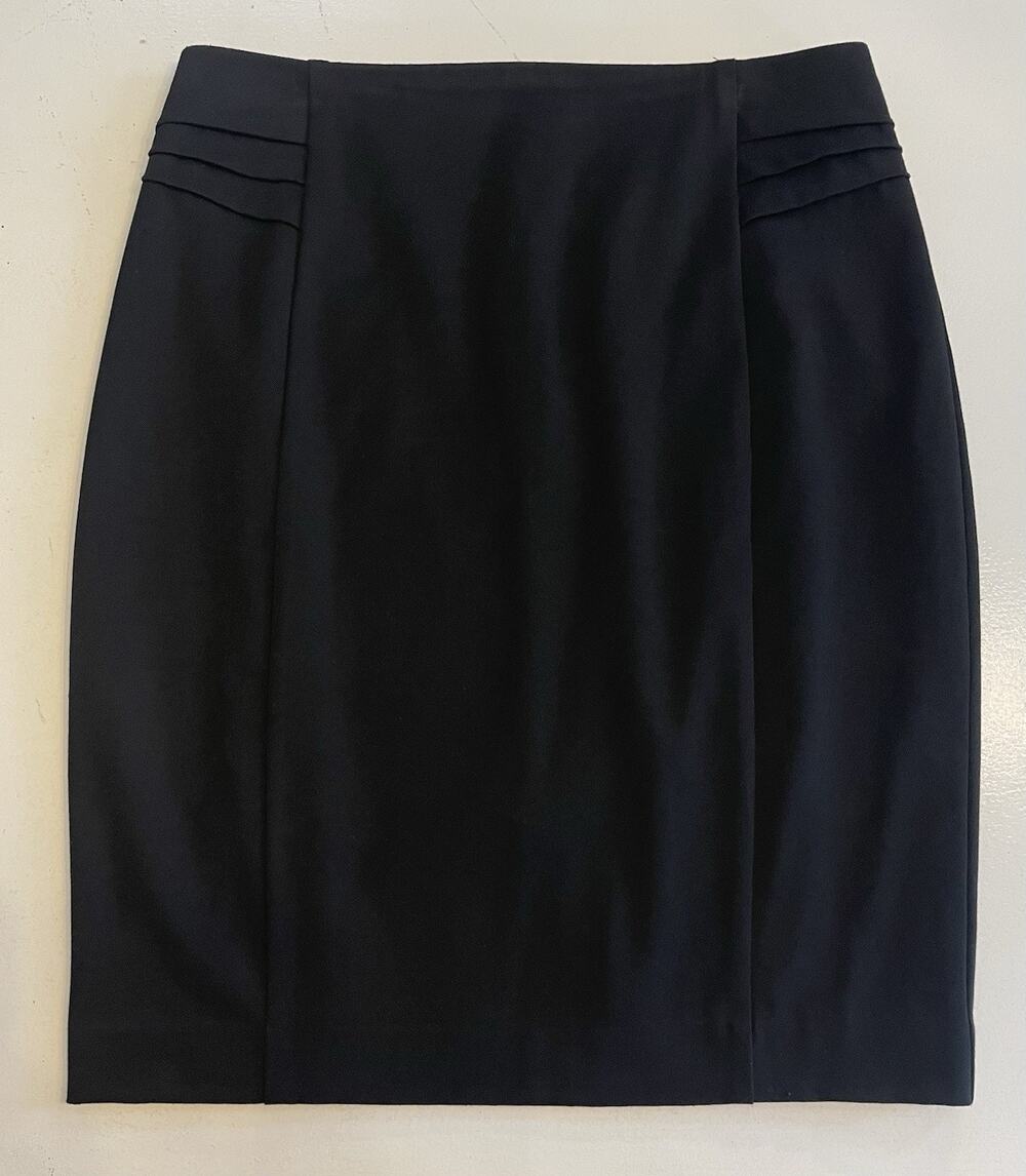 Express Skirt Womens 6 Pencil Career Office Stretch Slit Back Classic Work Wear